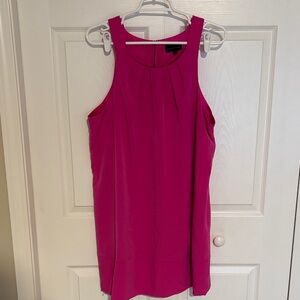 Pink Sleeveless Midi Dress